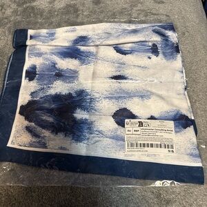 SHEIN Blue and White Hair Scarf